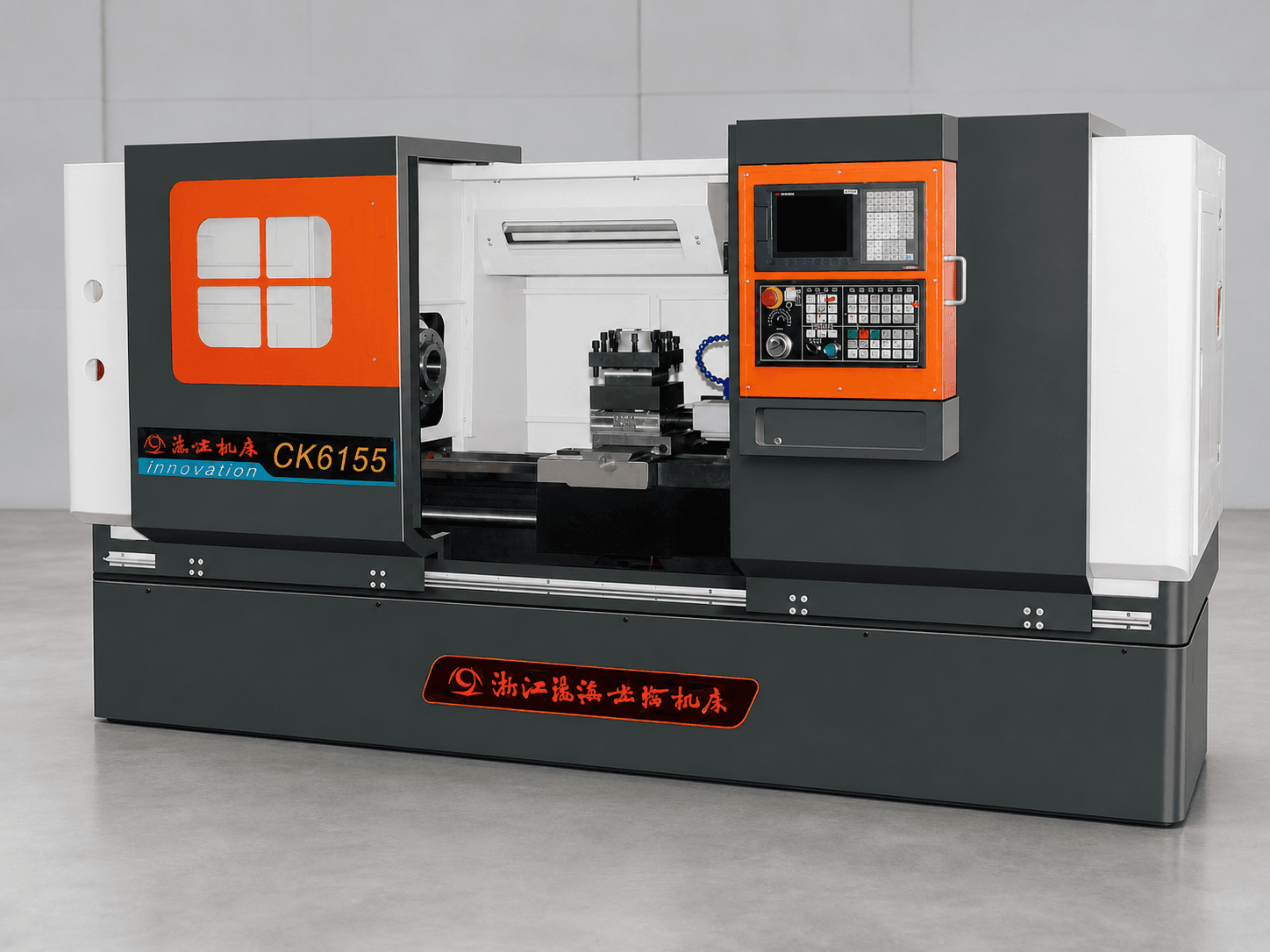 CK6155 CNC lathe — AI-assisted product visual